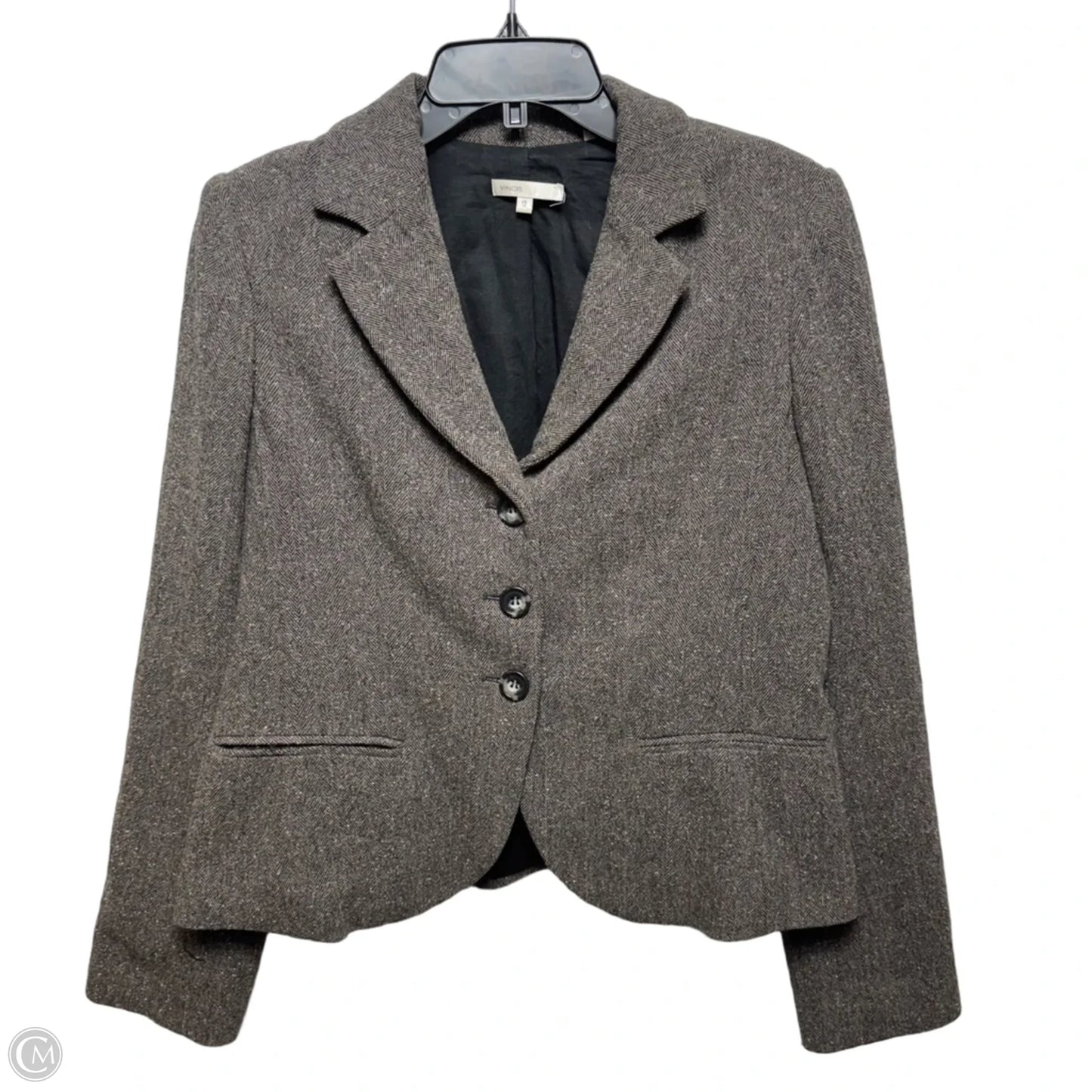 Wool Blend Blazer By Vince In Brown, Size: 12