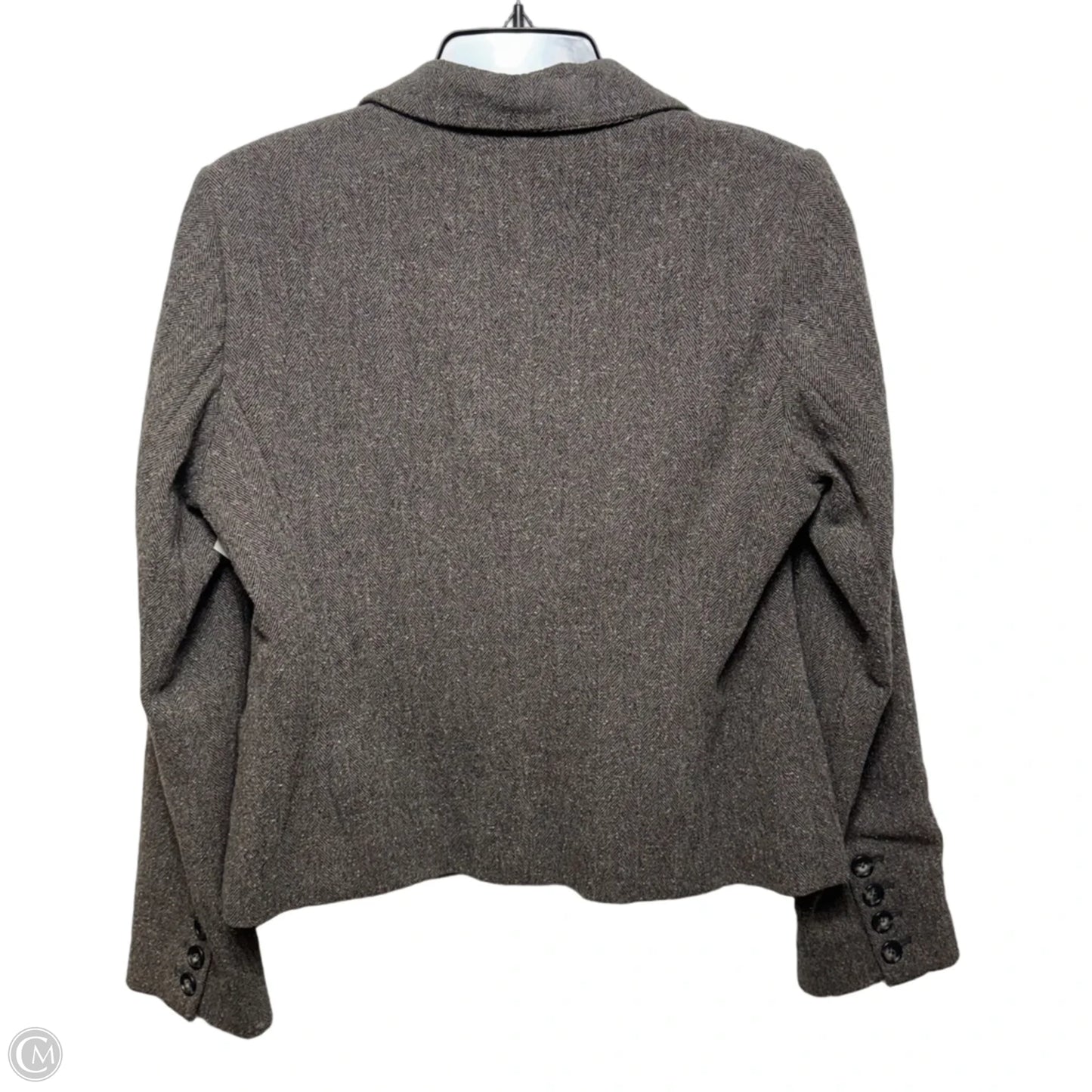 Wool Blend Blazer By Vince In Brown, Size: 12