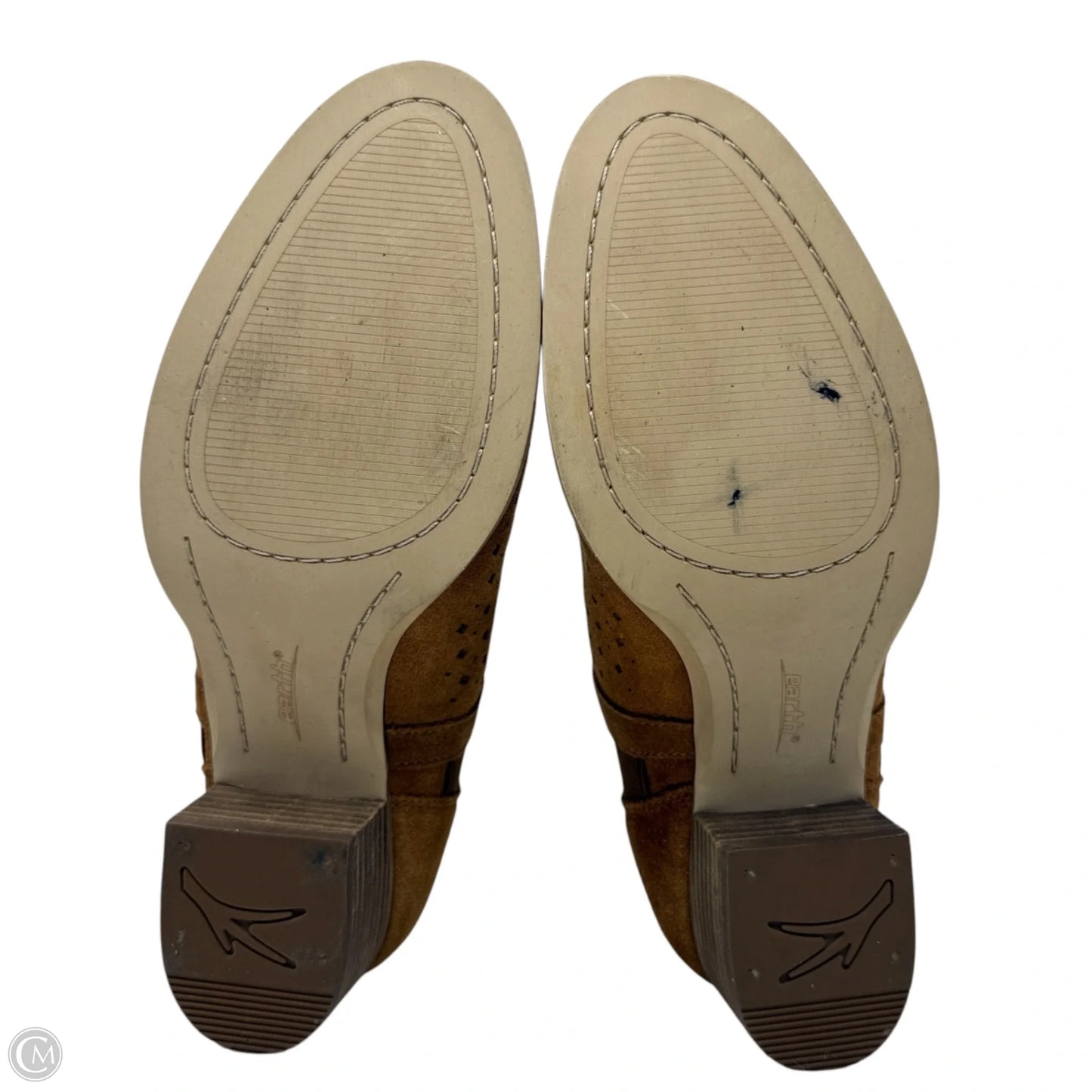 Keren Suede Ankle Booties By Earth In Tan, Size: 8.5