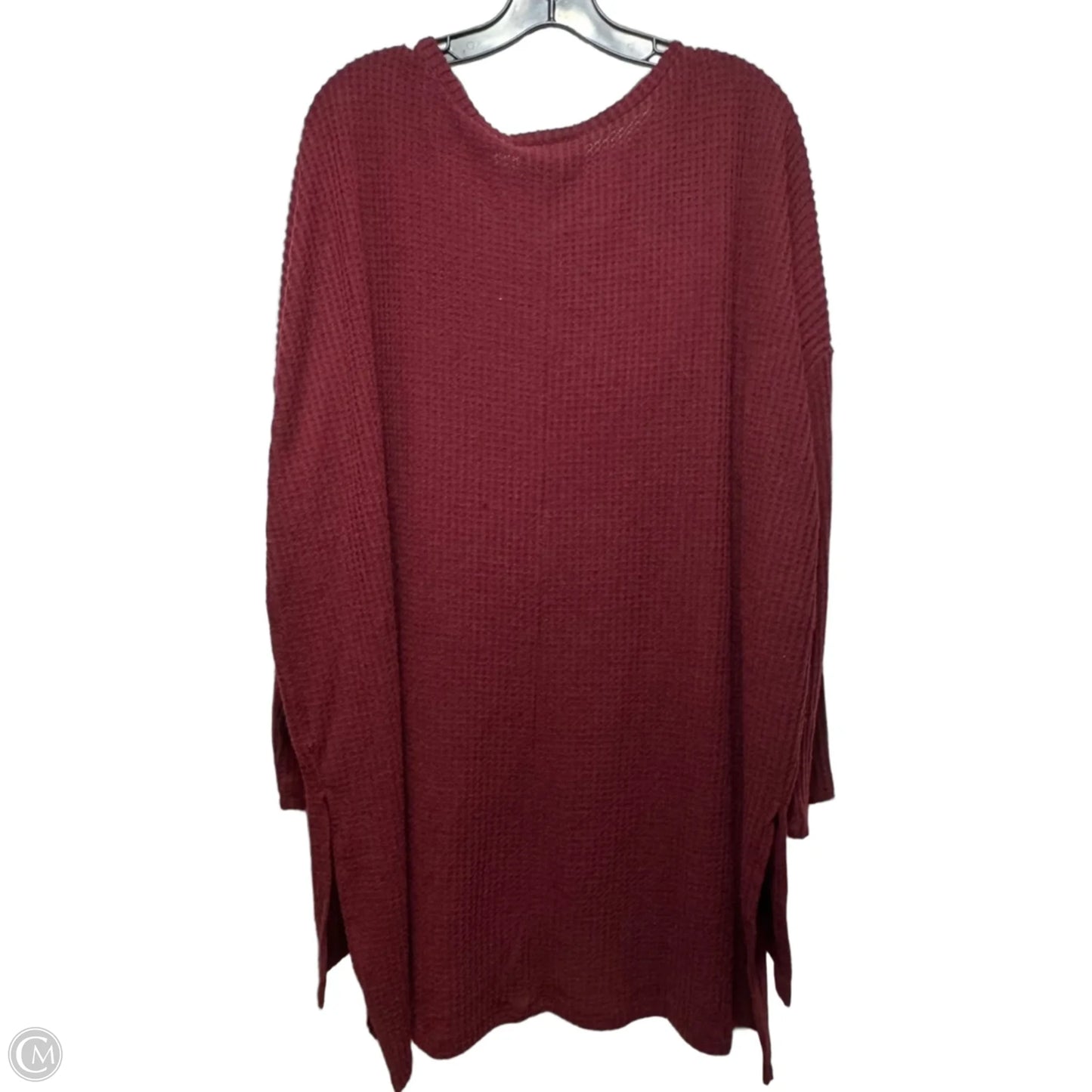 Top Long Sleeve Basic By Panhandle In Red, Size: L