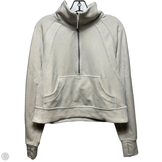 Athletic Sweatshirt Collar By Lululemon In White, Size: S