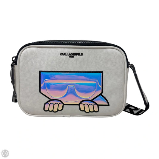 AS IS Maybelle Crossbody Designer By Karl Lagerfeld, Size: Medium