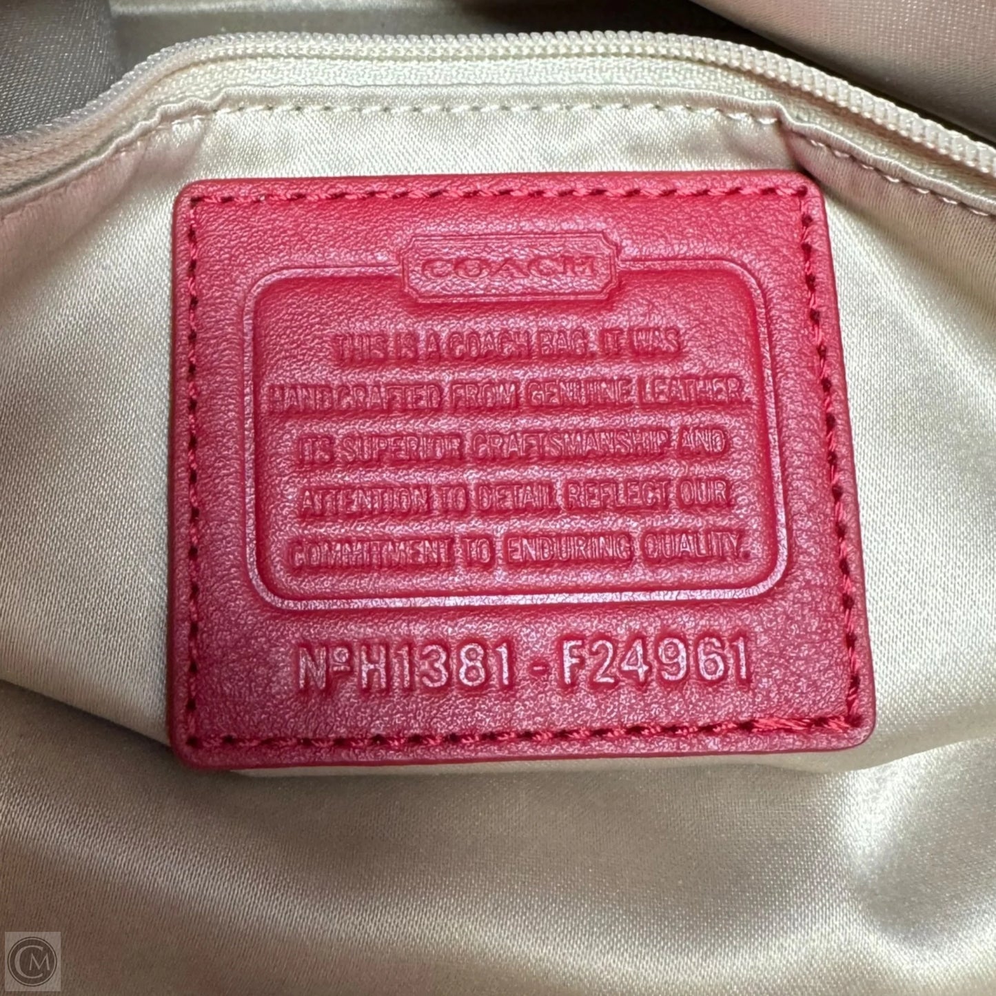 Campbell Belle Carryall Designer By Coach, Size: Medium