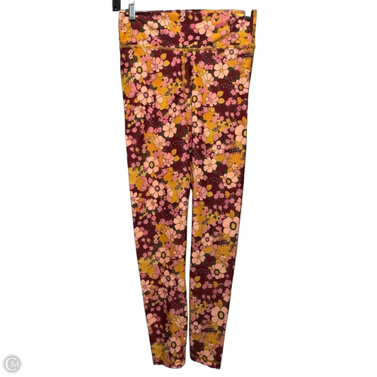 Athletic Leggings By The Upside In Floral Print, Size: 8