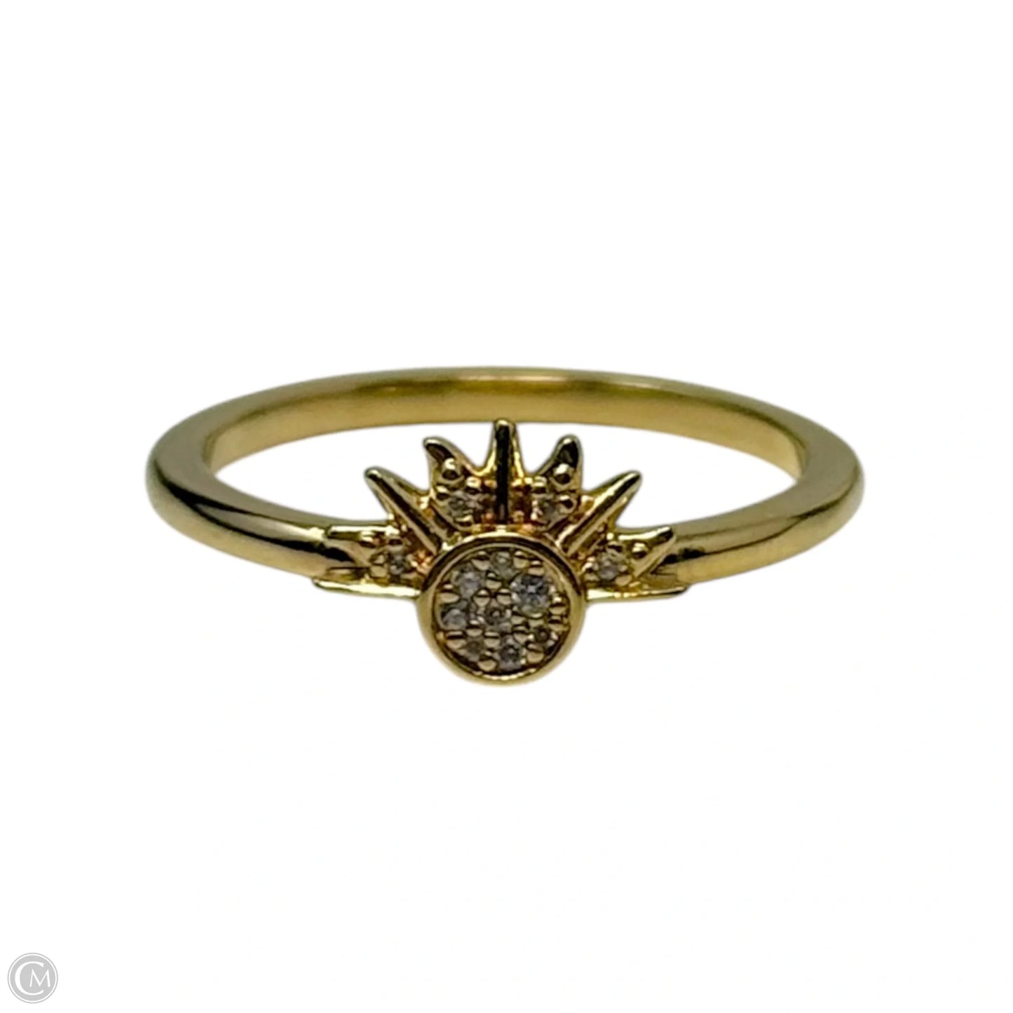Celestial Sparkling Sun 14k Plated Ring By Pandora, Size: 8.5