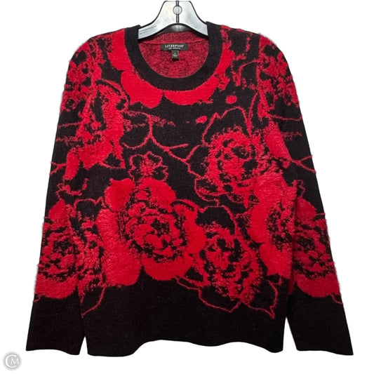 Sweater By Liverpool In Floral Print, Size: S