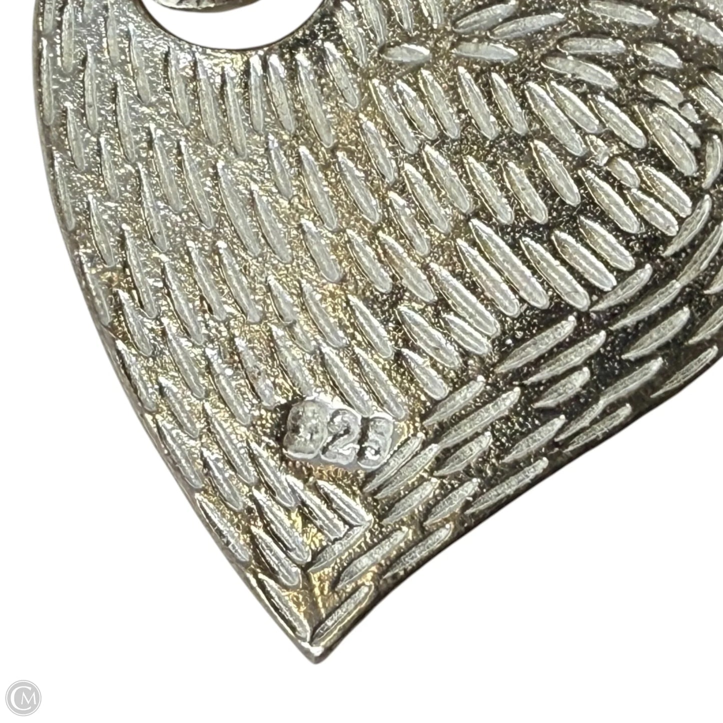 Sterling Silver & Marcasite Double Heart Pendant