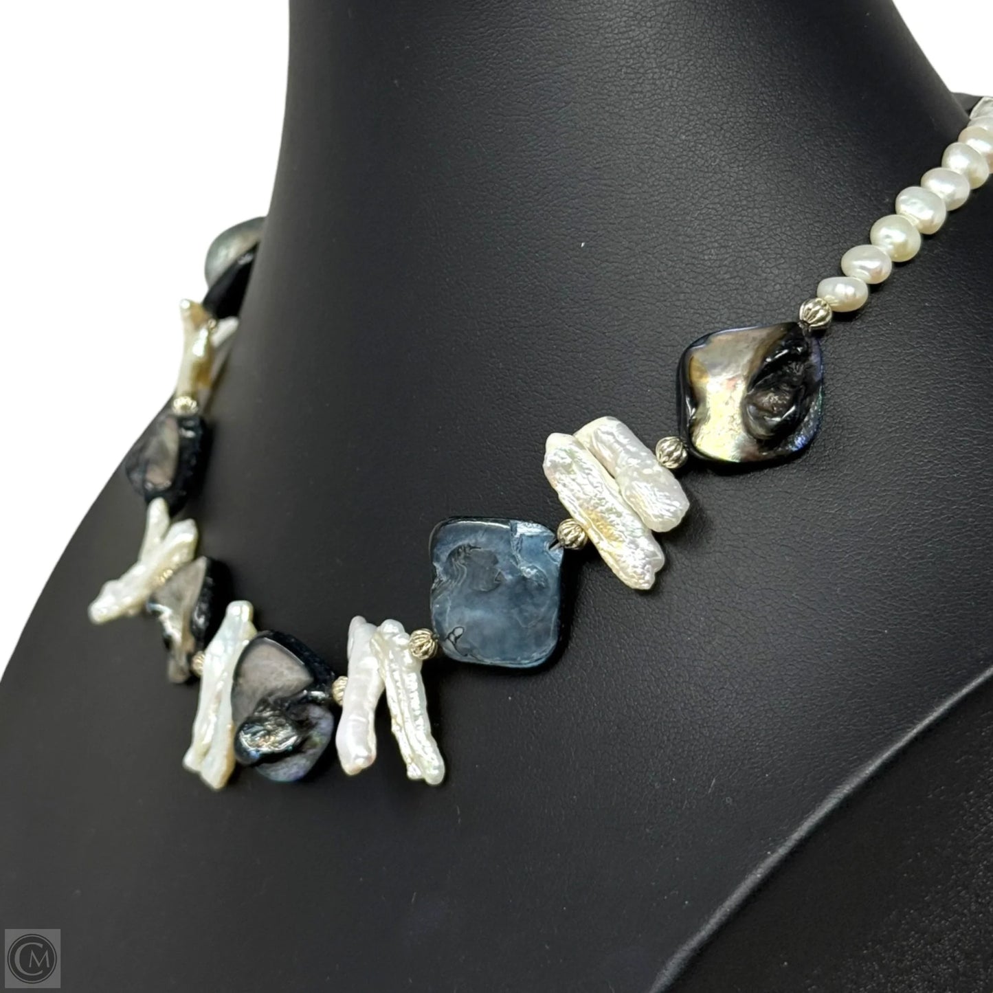 Mother Of Pearl Beaded Necklace