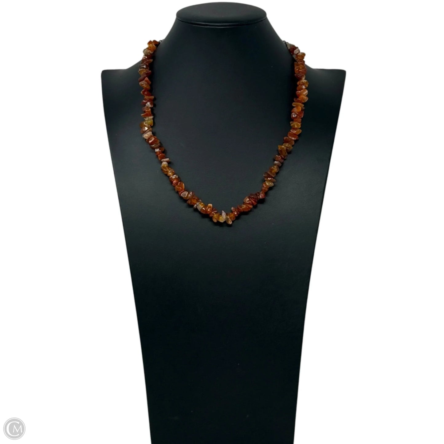 Carnelian Agate Chip Beaded Necklace
