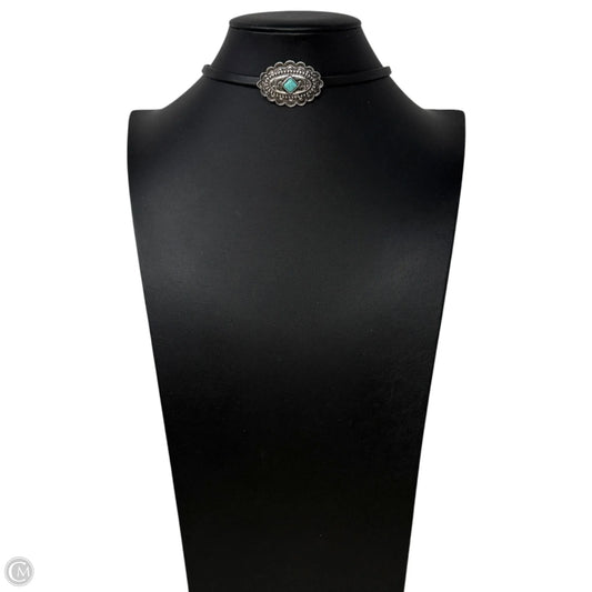 Western Concho Medallion Choker Necklace