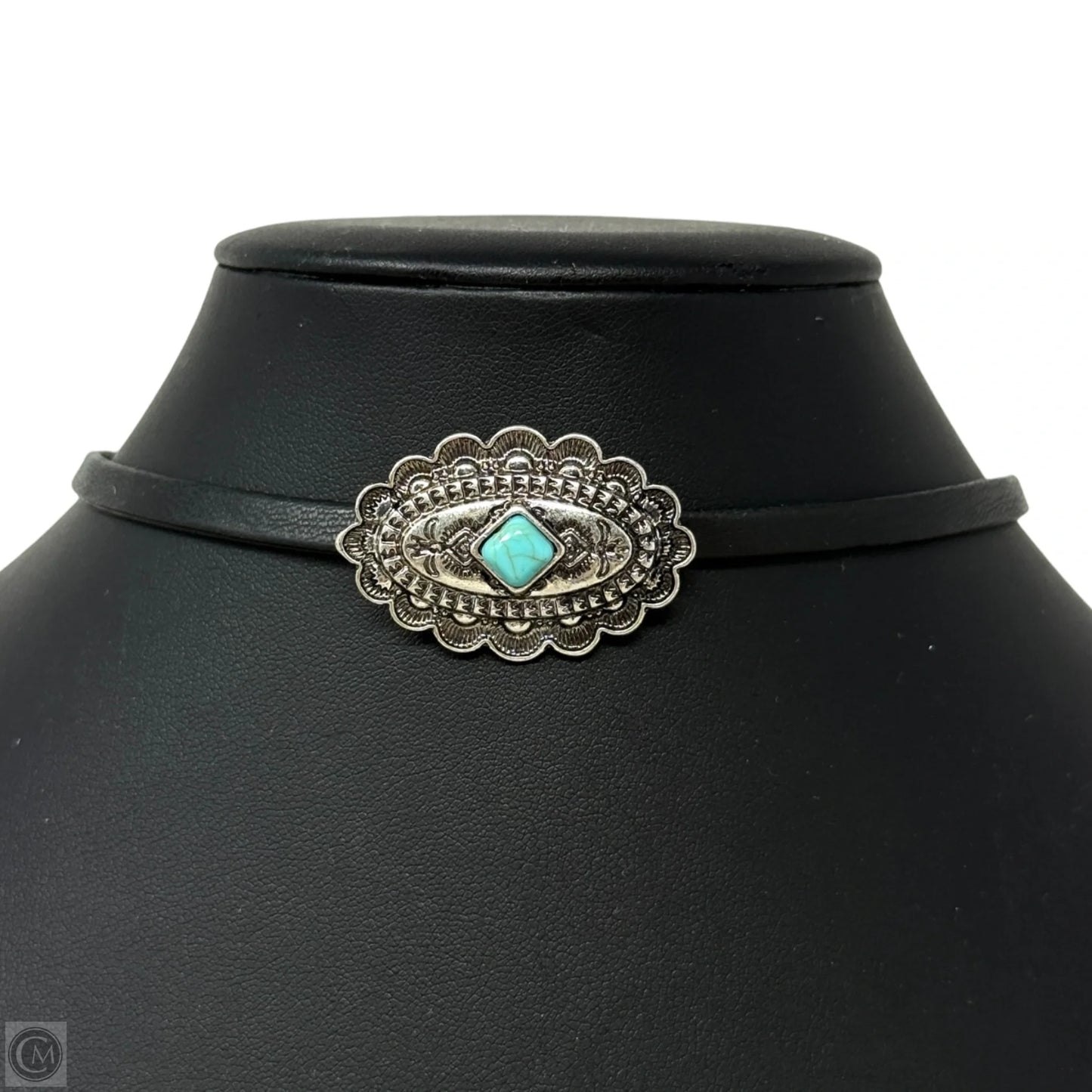 Western Concho Medallion Choker Necklace