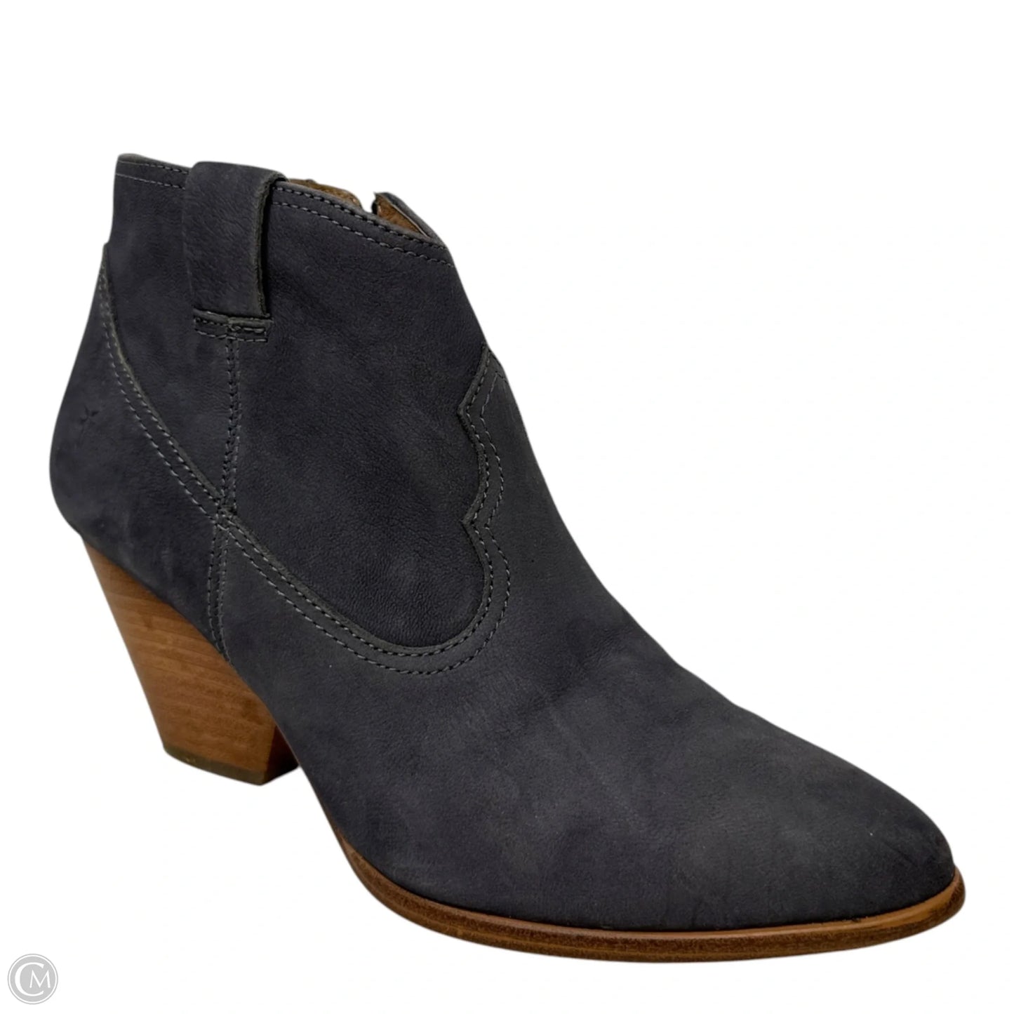 Reina Suede Booties Designer By Frye In Grey, Size: 8.5