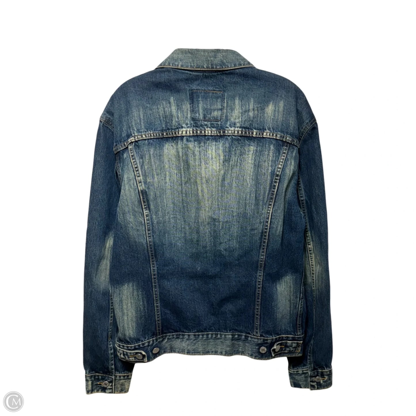 Jacket Denim By Levis In Blue Denim, Size: L
