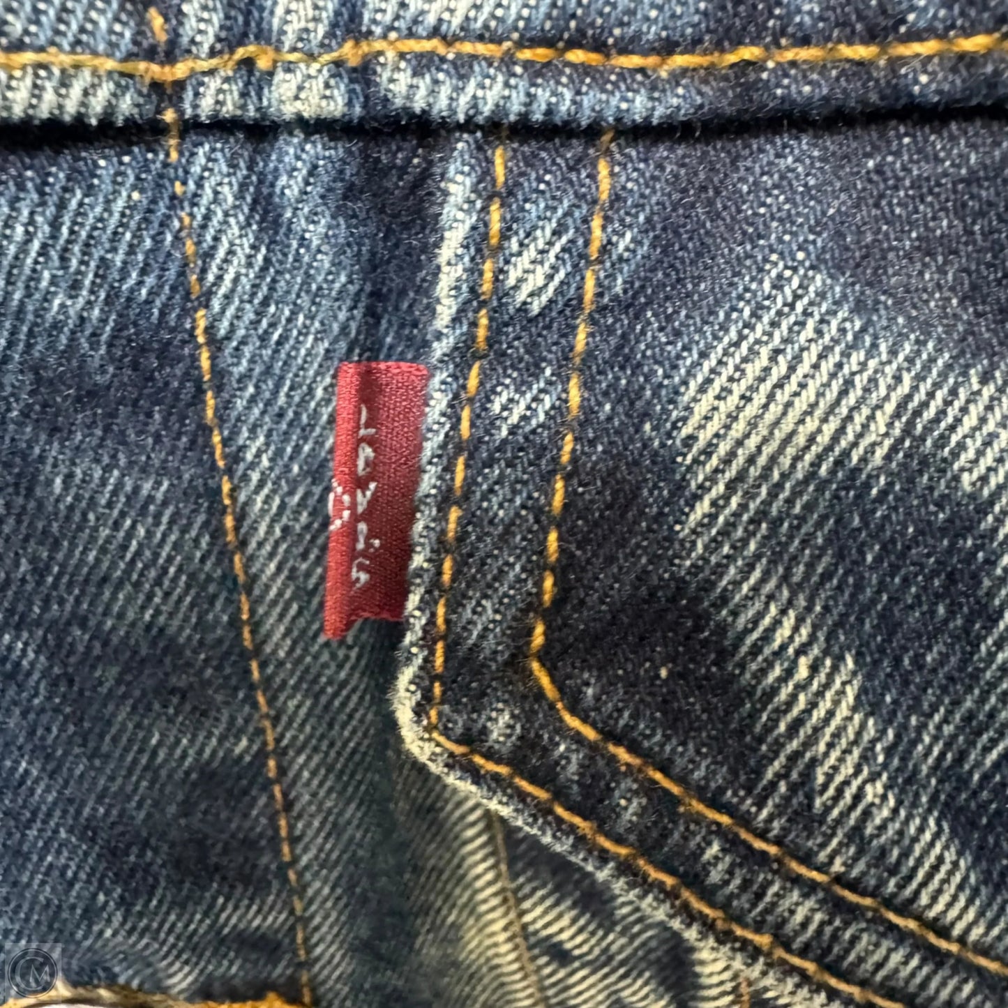 Jacket Denim By Levis In Blue Denim, Size: L