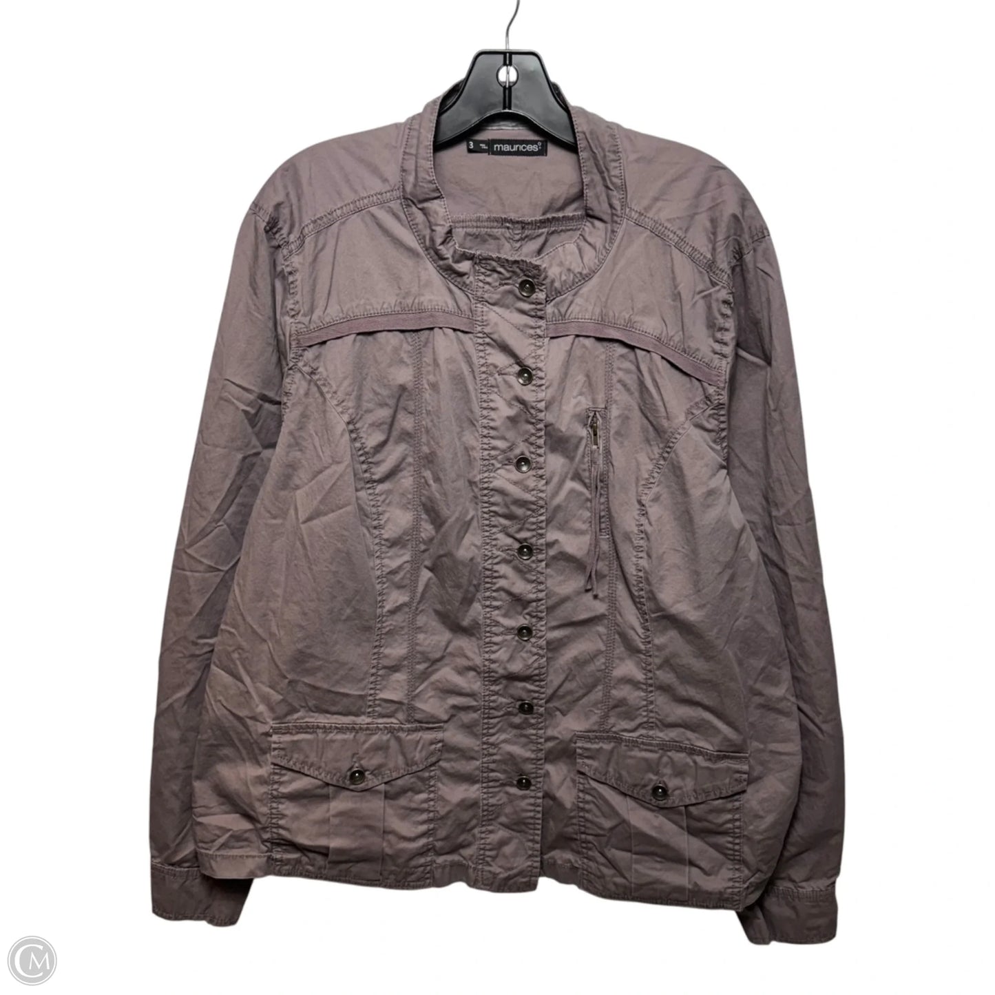 Jacket Utility By Maurices In Mauve, Size: 3x