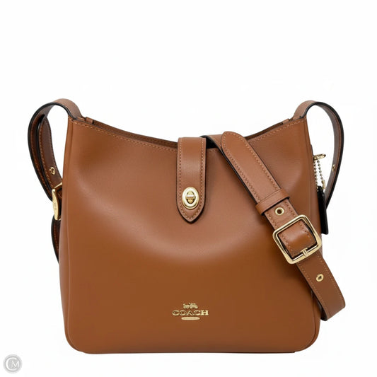 Hadley Smooth Leather Crossbody Bag Designer By Coach, Size: Medium