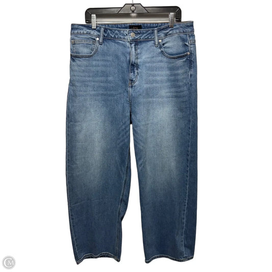 Bella Stretch Jeans Wide Leg By Quince In Blue Denim, Size: 16/33