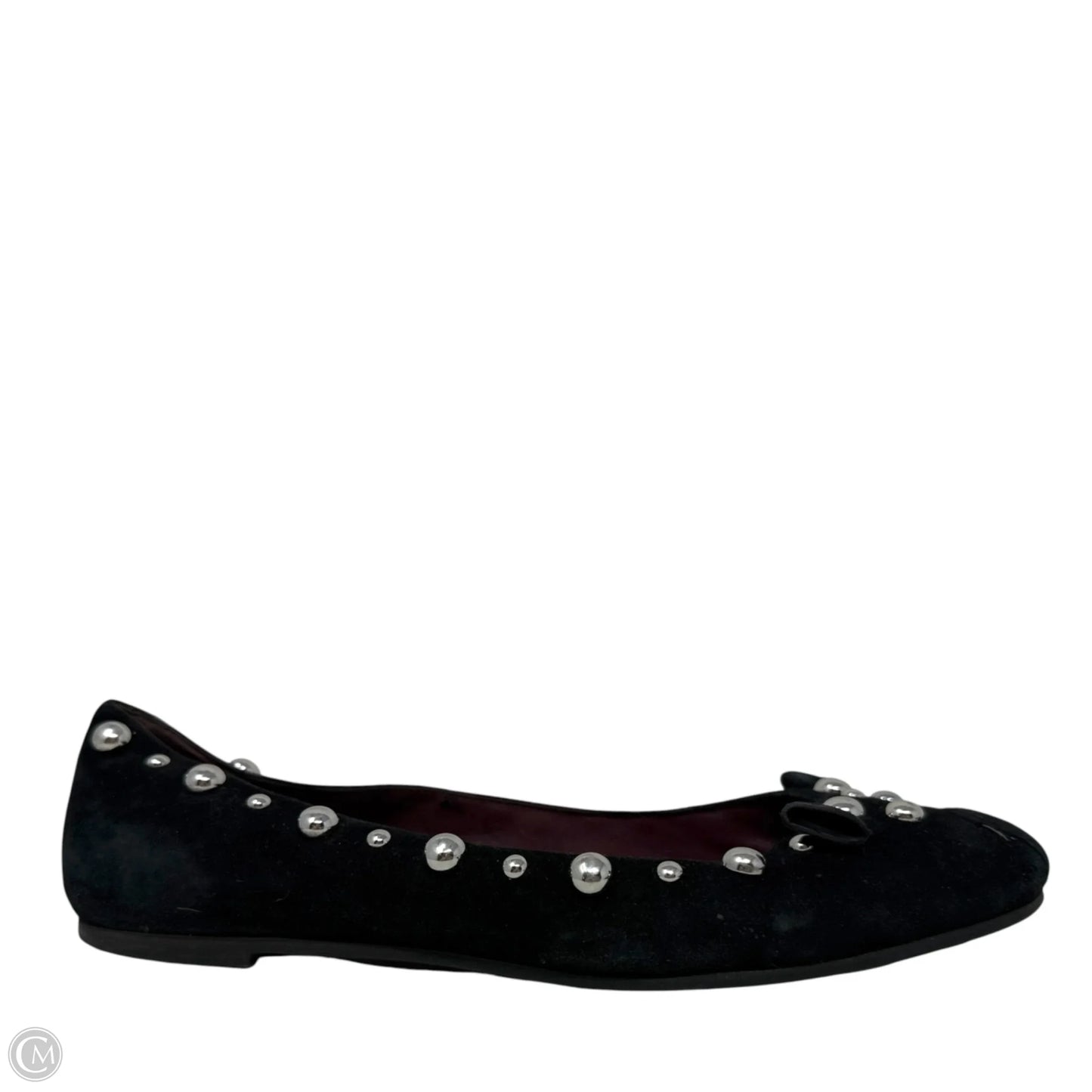 Studded Mouse Ballet Flats Luxury Designer By Marc Jacobs In Black, Size: 6 (36)