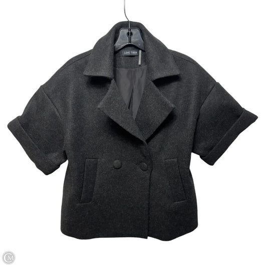 Jacket Other Short Sleeve By Love Token In Grey, Size: Xs