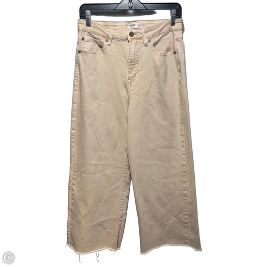 Jeans Wide Leg By Oat In Peach, Size: 8