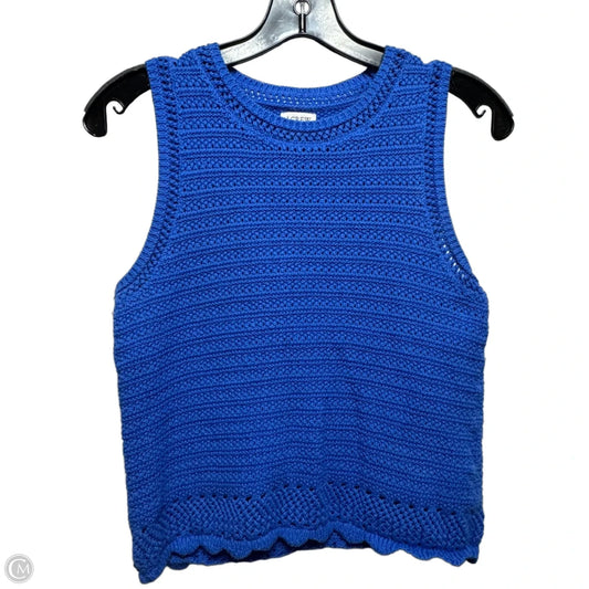 Vest Sweater By J. Crew In Blue, Size: Xs