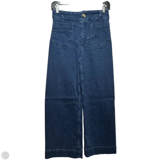 Jeans Wide Leg By Maeve In Blue Denim, Size: 0