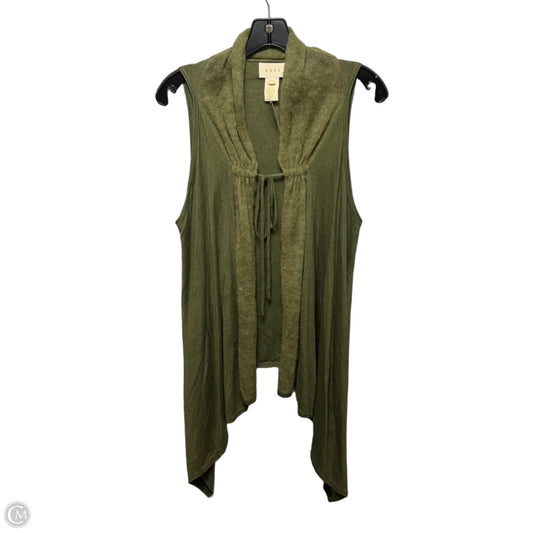 Vest Sweater Silk-Modal By Shae In Green, Size: L