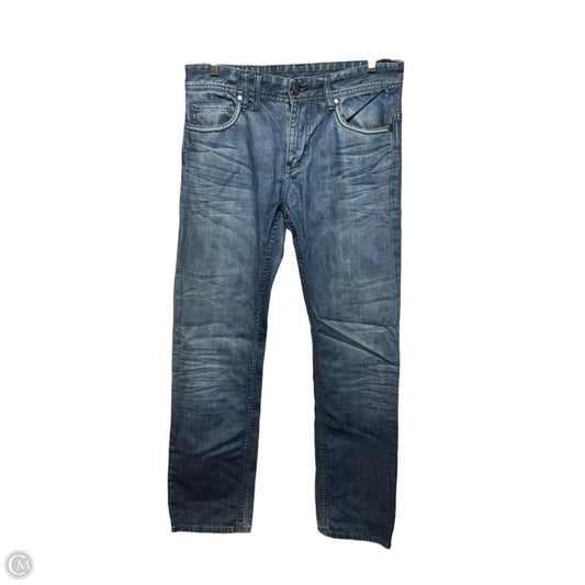 Jeans Straight By Armani Exchange In Blue Denim, Size: 8/29