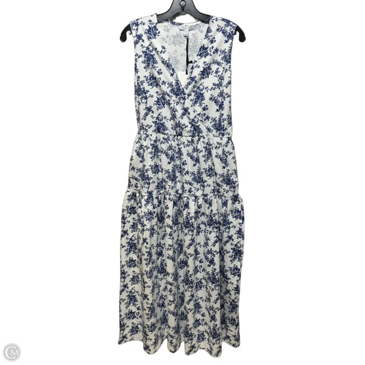 Dress Casual Maxi By 41 Hawthorn In Blue & White, Size: M
