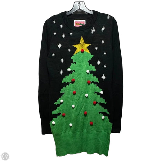 Dress Sweater By Tipsy Elves In Multi-colored, Size: M