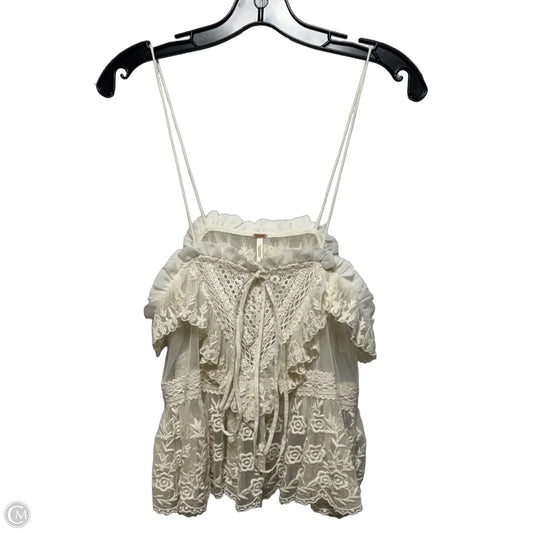 Top Sleeveless By Free People In Cream, Size: Xs