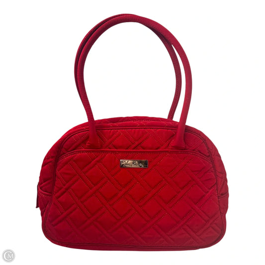 Quilted Bowler Handbag By Vera Bradley, Size: Medium