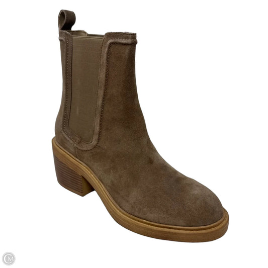 Curtsy Chelsea Boots Ankle Heels By Steve Madden In Brown, Size: 9