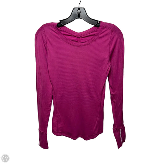 Athletic Top Long Sleeve Crewneck By Lululemon In Pink, Size: S ESTIMATED