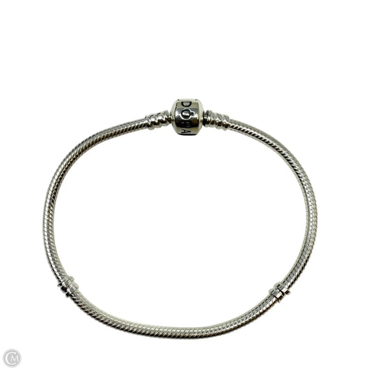 Sterling Silver Moments Barrel Clasp Snake Chain Bracelet By Pandora