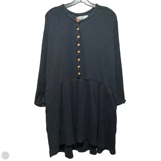 Blossom Button Up T Shirt Dress By Free People In Black, Size: L