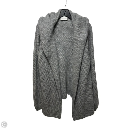 Sweater Cardigan By Salanida In Grey, Size: M/L