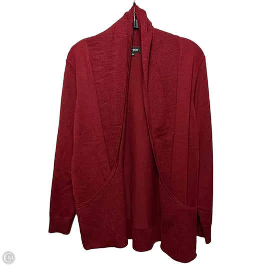 Sweater Cardigan By Chloe & Jasmine In Red, Size: L
