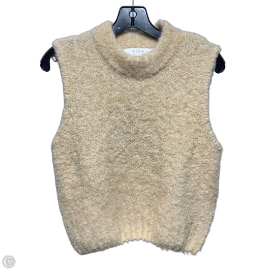Vest Sweater By Astr The Label In Cream, Size: S