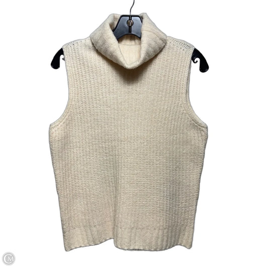 Turtleneck Sleeveless Sweater By Wayf In Cream, Size: Xs