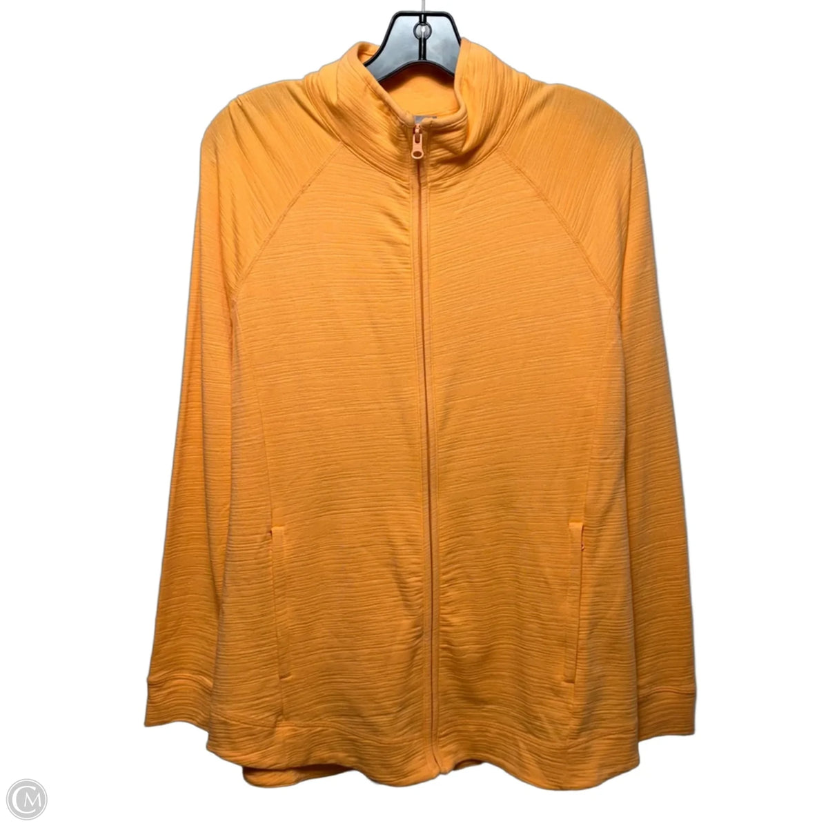 Athletic Jacket By Talbots In Orange, Size: M