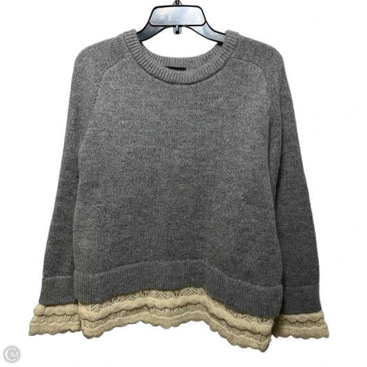 Sweater By Zara In Cream & Grey, Size: S