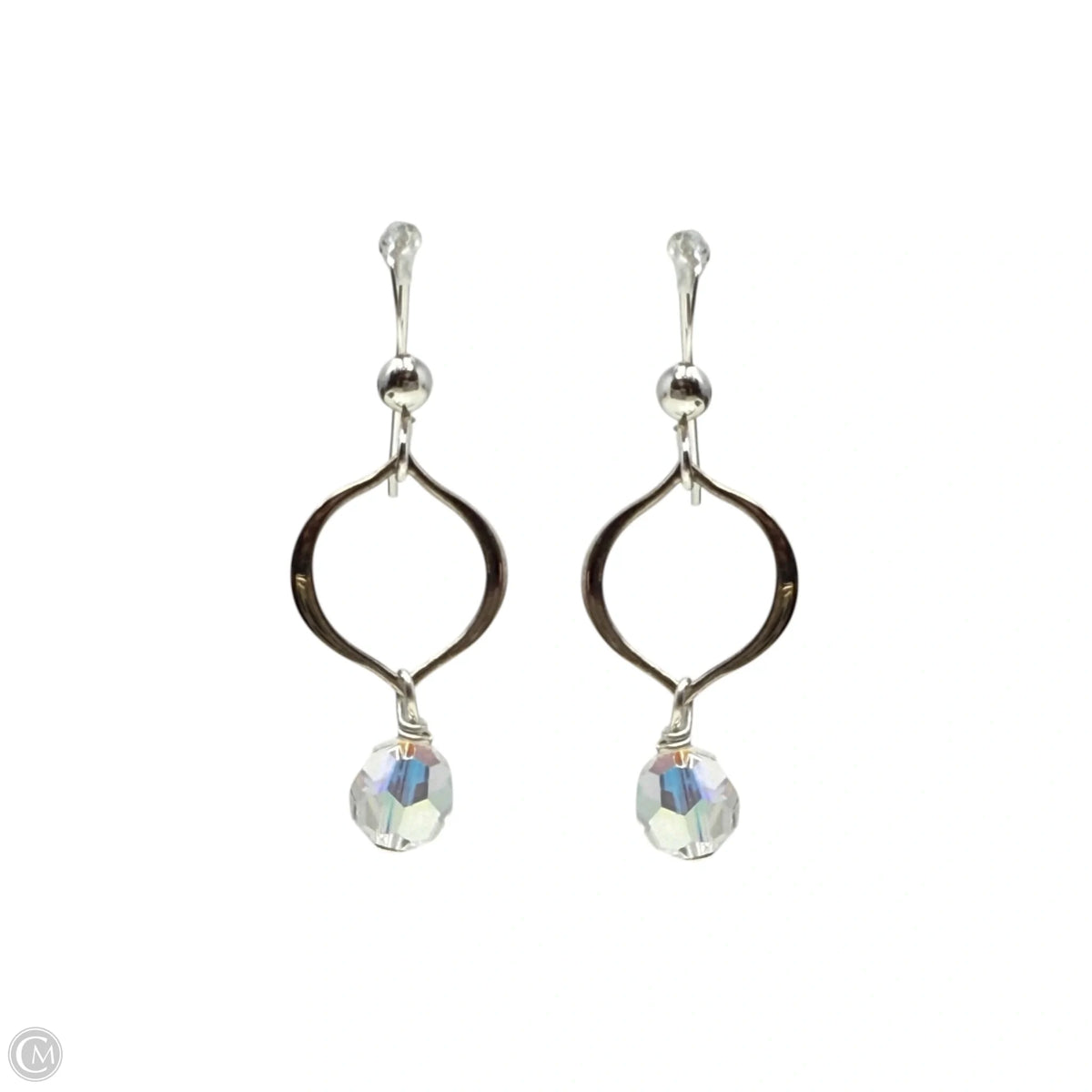 Sterling Silver Hook Beaded Dangle Earrings
