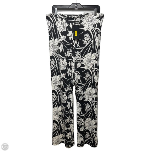 Pants Lounge By Bryn Walker In Black & White, Size: Xxl