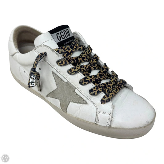 Superstar Sneakers Shoes Luxury Designer By Golden Goose In Animal Print, Size: 7 (37)