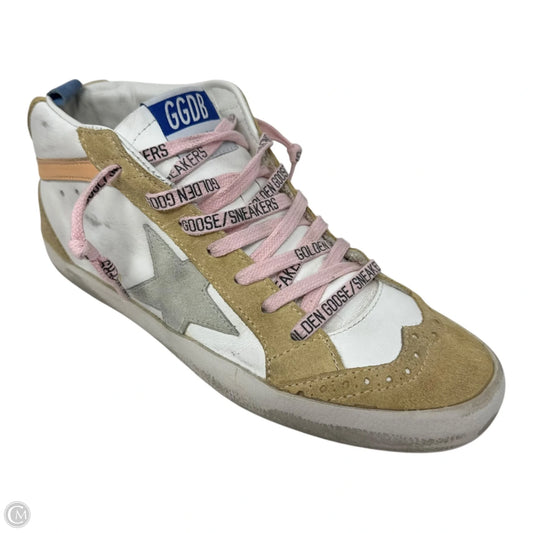 Mid Star Sneakers Shoes Luxury Designer By Golden Goose In Pink, Size: 7 (37)