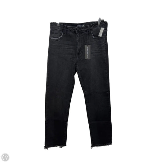 Jeans Straight By Just Black In Black Denim, Size: 12