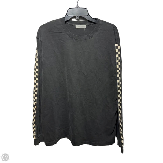 Top Long Sleeve By Ragabond Studio In Black & White, Size: Xl