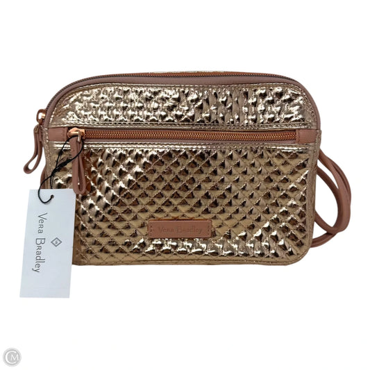 Metallic RFID Crossbody By Vera Bradley, Size: Medium