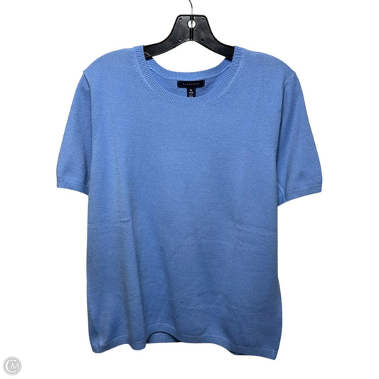 Sweater Short Sleeve By Lands End In Blue, Size: Xl